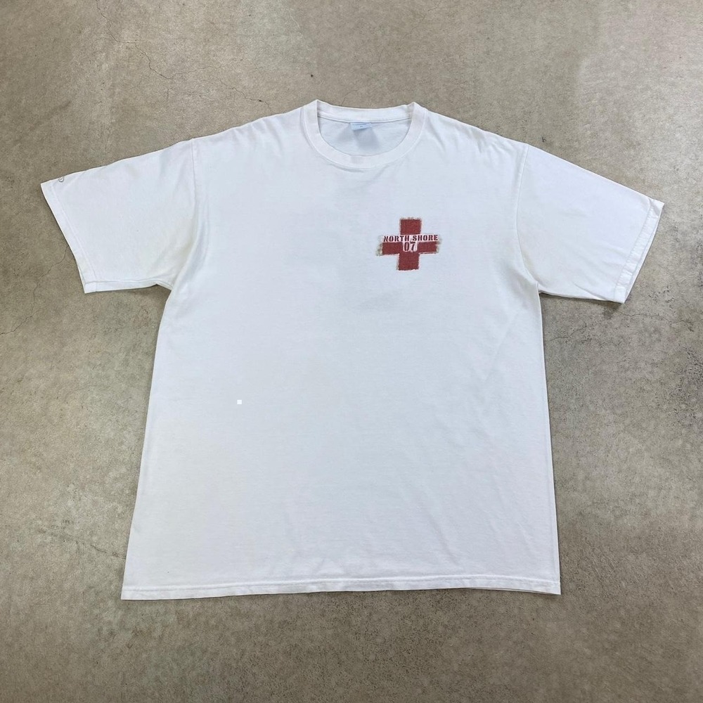 Vintage Crazy Shirts North Shore Shirt Size XL White Oahu Hawaii 07 Beach